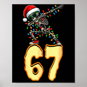 67 Halloween Meme 6 7 Numbers Six Seven Funny Kids Poster