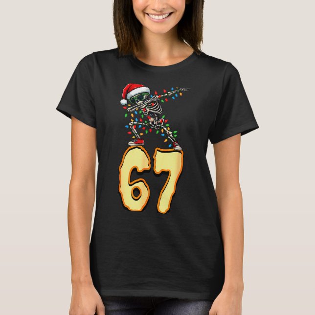 67 Halloween Meme 6 7 Numbers Six Seven Funny Kids T-Shirt (Front)