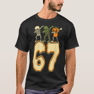 67 Halloween Meme 6 7 Numbers Six Seven Funny Kids T-Shirt