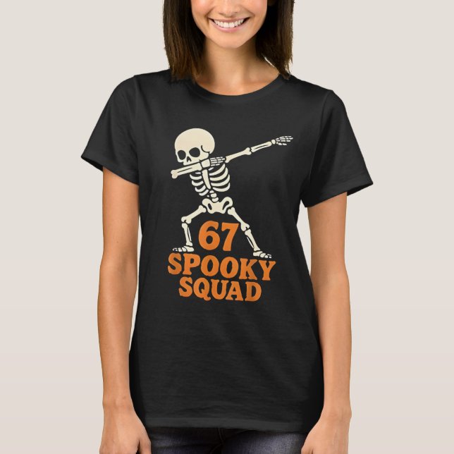 67 Halloween Meme 6 7 Numbers Six Seven Funny Kids T-Shirt (Front)