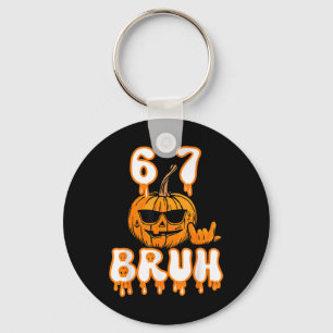 67 Halloween Meme Brainrot Costume Kids 6-7 Six Se Key Ring