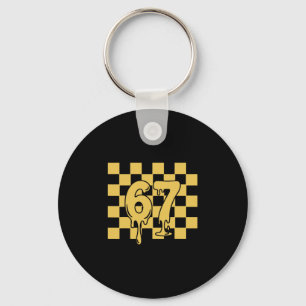 67 Halloween Meme Key Ring