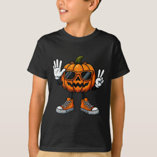 67 Halloween Pumpkin Funny Brainrot Meme Kids Six T-Shirt