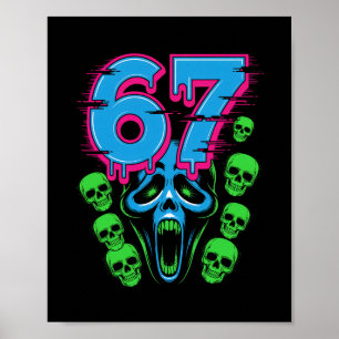 67 Halloween Scp Horror Face Scary Costume Shirt H Poster