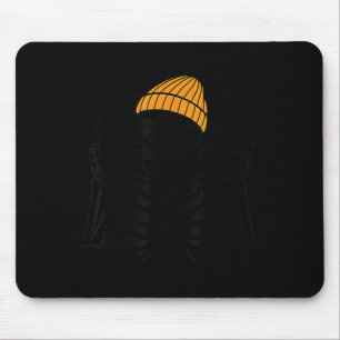 67 Halloween Skeleton Peace Sign Funny Meme Six Se Mouse Mat