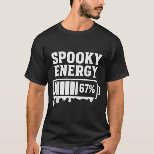 67 Halloween Spooky Energy Brainrot Meme Six Seven T-Shirt