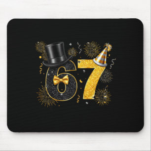 67 Happy New Year Funny Fireworks 2026 Men Women K Mouse Mat