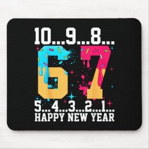 67 Happy New Year Six Seven Funny Countdown 2026 Mouse Mat