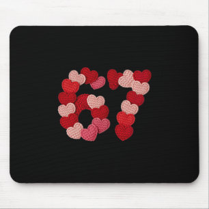 67 Hearts Sweater Design For Valentine's Day Love  Mouse Mat