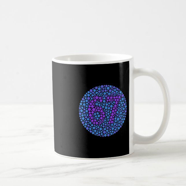67 Hidden Meme Trending Gen Z Alpha Six Seven 6 7  Coffee Mug (Right)