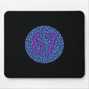67 Hidden Meme Trending Gen Z Alpha Six Seven 6 7  Mouse Mat