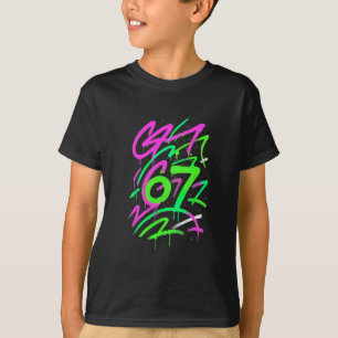 67 Hidden Meme Trending Gen Z Alpha Six Seven 6 7 T-Shirt