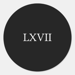 67 History Meme Six Seven Historian Funny History Classic Round Sticker