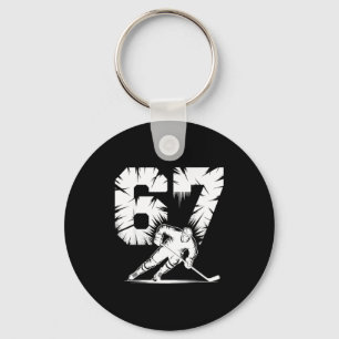 67 Hockey Cool Six Seven Gen Alpha Slang Winter St Key Ring