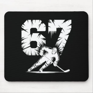 67 Hockey Cool Six Seven Gen Alpha Slang Winter St Mouse Mat