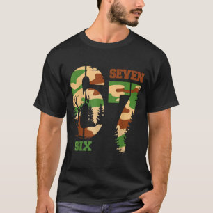 67 Hunting Camo Six Seven 6 7 Meme Camouflage 67 M T-Shirt