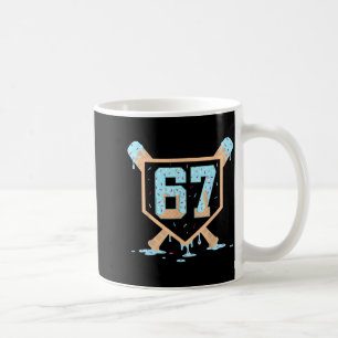 67 Ice Cream Drip Baseball Meme Funny Six Seven Ge Coffee Mug