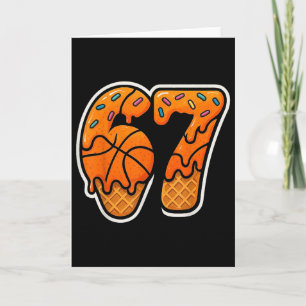 67 Ice Cream Drip Basketball Six Seven Meme Basket Card