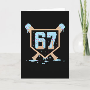 67 Ice Cream Drip Bysebyll Meme Funny Six Seven Ge Card