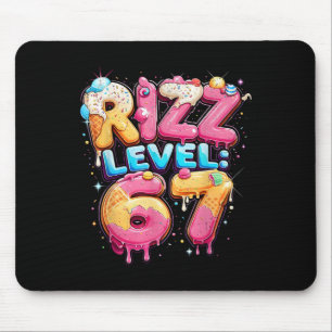 67 Ice Cream Drip Cool Meme Six Seven Gen Alpha Sl Mouse Mat