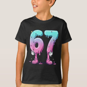 67 Ice Cream Drip (front) Six Seven Meme For Gen A T-Shirt