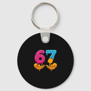 67 Ice Cream Drip Funny 6 7 Six Seven Gen Alpha Me Key Ring