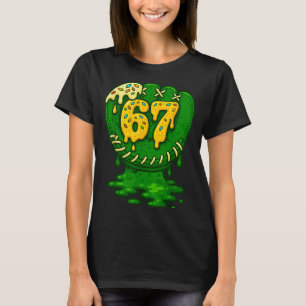 67 Ice Cream Drip Funny Six Seven Baseball  T-Shirt
