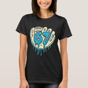 67 Ice Cream Drip Funny Six Seven Baseball T-Shirt