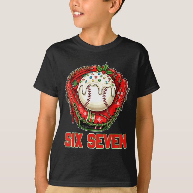 67 Ice Cream Drip Funny Six Seven Gen Alpha Christ T-Shirt (Front)