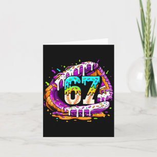 67 Ice Cream Drip Funny Six Seven Player 67th Birt Card