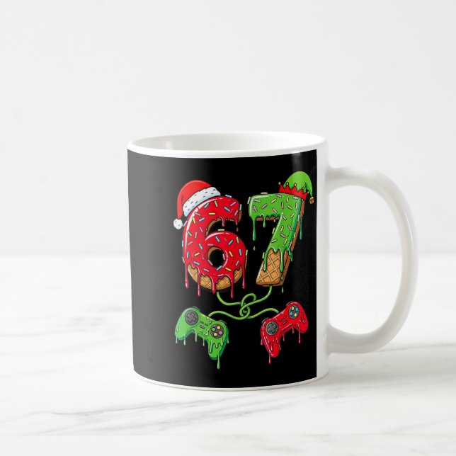 67 Ice Cream Drip Gamer Six Seven Meme Christmas K Coffee Mug (Right)