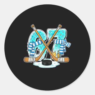 67 Ice Cream Drip Hockey Gen Alpha Slang Six Seven Classic Round Sticker