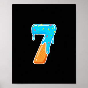 67 Ice Cream Drip Meme Funny 6 7 Costume Couple  Poster