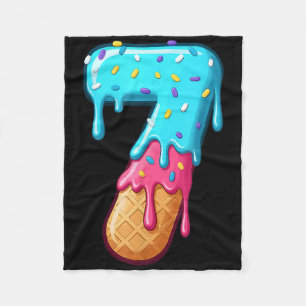 67 Ice Cream Drip Meme Funny 6 7 Halloween Costume Fleece Blanket