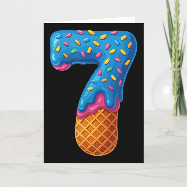 67 Ice Cream Drip Meme Funny Six Seven Gen-alpha C Card (Front)
