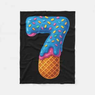 67 Ice Cream Drip Meme Funny Six Seven Gen-alpha C Fleece Blanket