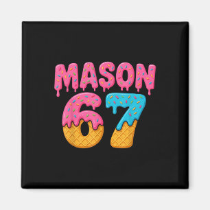67 Ice Cream Drip Meme Funny Six Seven Gen Alpha S Magnet