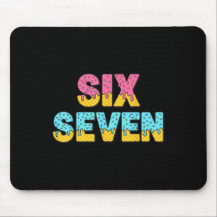 67 Ice Cream Drip Meme Funny Six Seven Gen Alpha S Mouse Mat