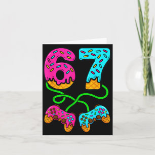 67 Ice Cream Drip Meme Gamer Six Seven Gen Alpha S Card