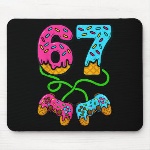 67 Ice Cream Drip Meme Gamer Six Seven Gen Alpha S Mouse Mat