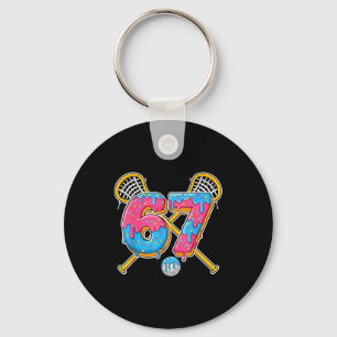 67 Ice Cream Drip Meme Gen Alpha Slang Lacrosse Sr Key Ring