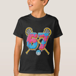 67 Ice Cream Drip Meme Gen Alpha Slang Lacrosse Sr T-Shirt