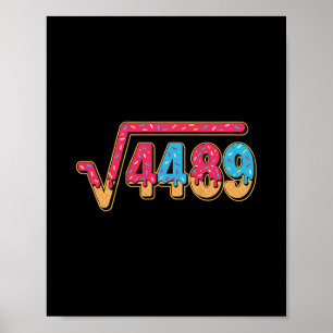 67 Ice Cream Drip Meme Math Teacher School Square  Poster