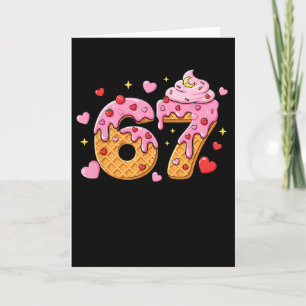 67 Ice Cream Drip Meme Six Seven 6 7 Valentine Day Card