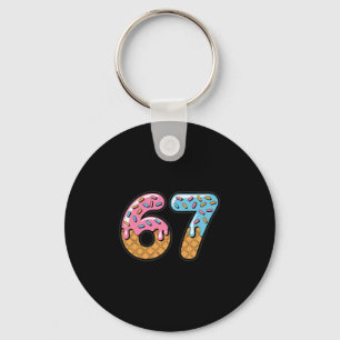 67 Ice Cream Drip Meme Six Seven Gen Alpha Slang 2 Key Ring