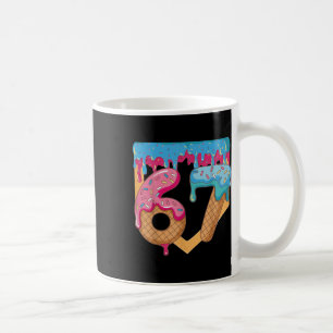 67 Ice Cream Drip Meme Six Seven Gen Alpha Slang _ Coffee Mug