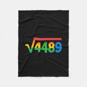 67 Ice Cream Drip Meme Square Root 4489  Fleece Blanket