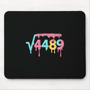 67 Ice Cream Drip Meme Square Root 4489 Slang Math Mouse Mat