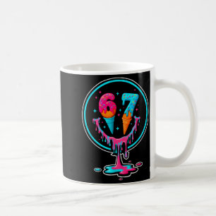 67 Ice Cream Drip Number 67 Player 67th Birthday  Coffee Mug