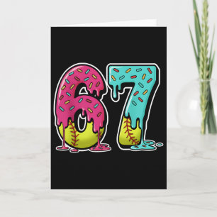 67 Ice Cream Drip Softll Gen Alpha Slang Six Seven Card